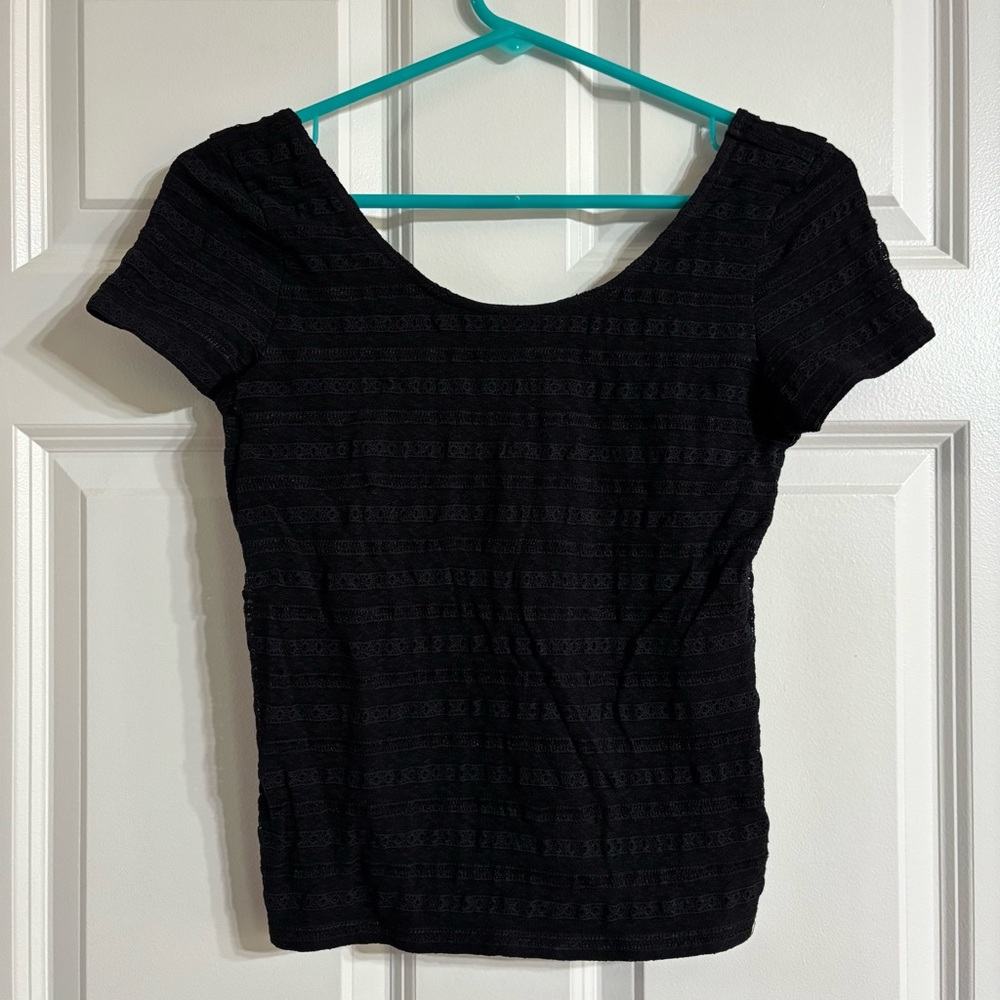 Aéropostale Crop Top Black Top